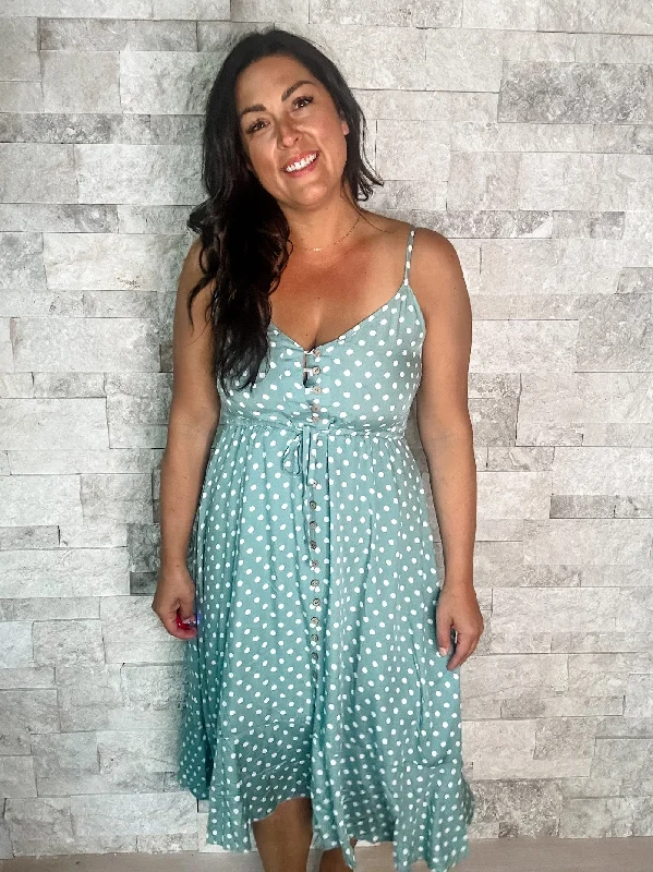 Make The Most Of It Dress in Sage (S-3XL)