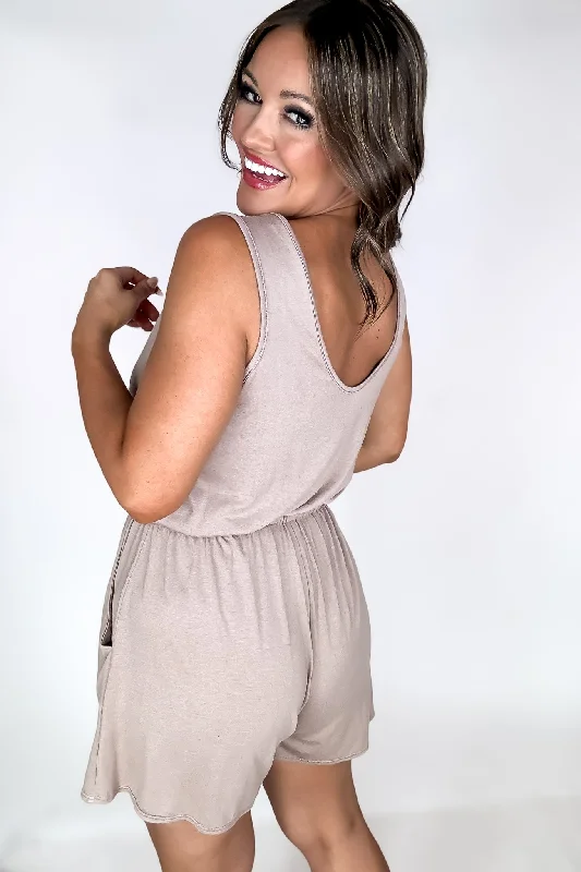 Rest And Relax Mocha Romper