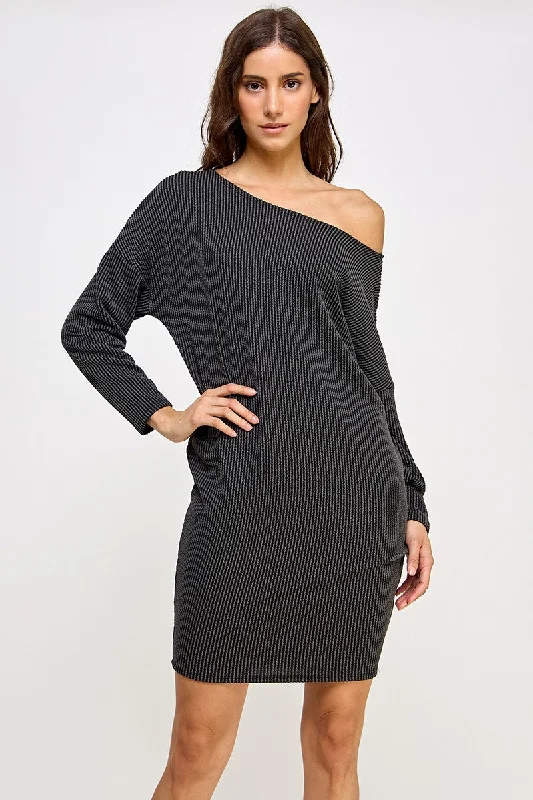 Asymmetrical Sweater Dress