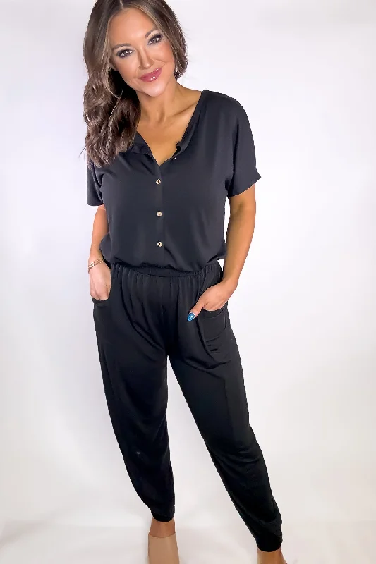 Want It All Black Jumpsuit