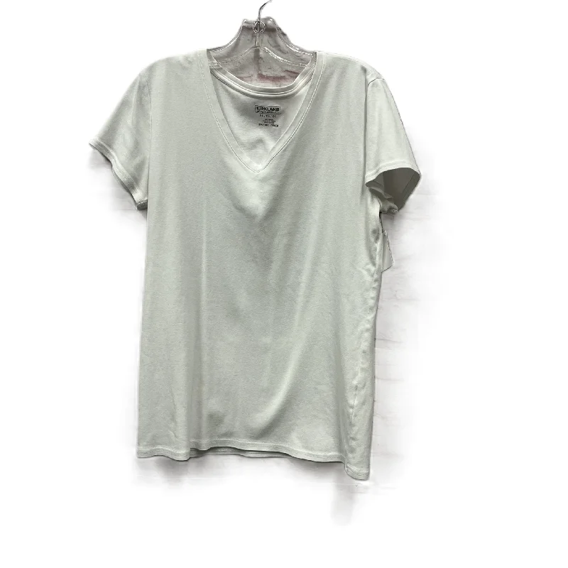 Top Short Sleeve Basic By Kirkland In White, Size: Xl