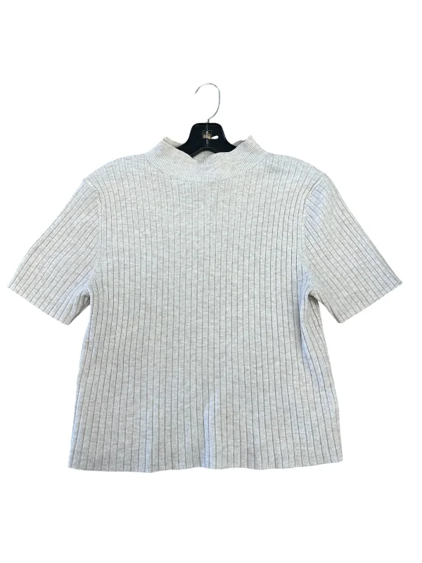 Top Short Sleeve By A New Day In Beige, Size: Xl