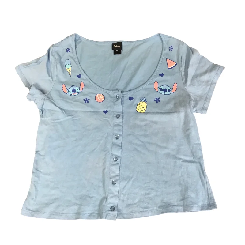 Top Short Sleeve By Disney Store In Blue, Size: Xl