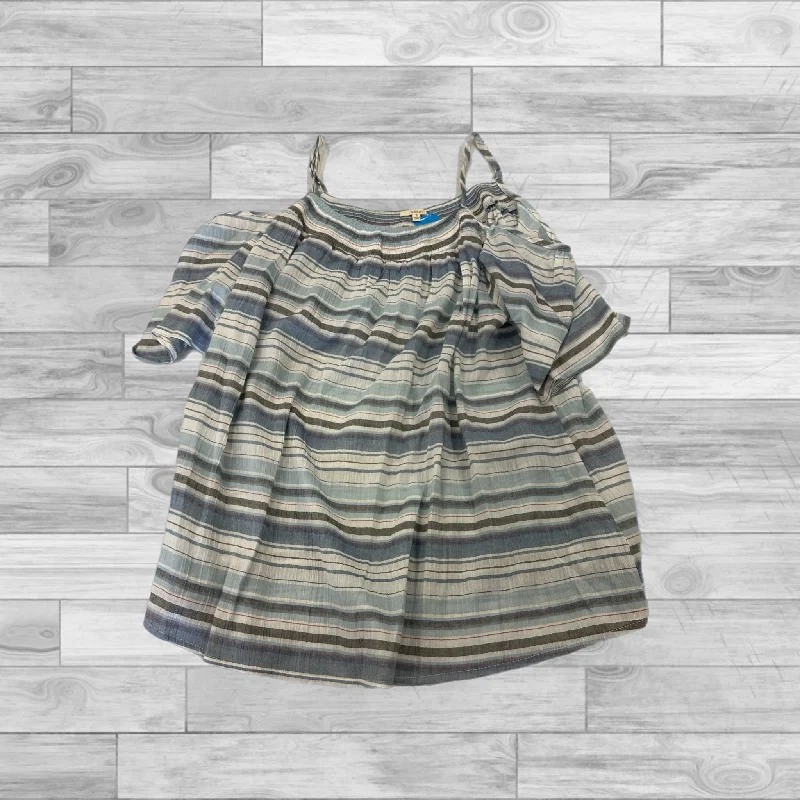 Top Short Sleeve By Easel In Striped, Size: S