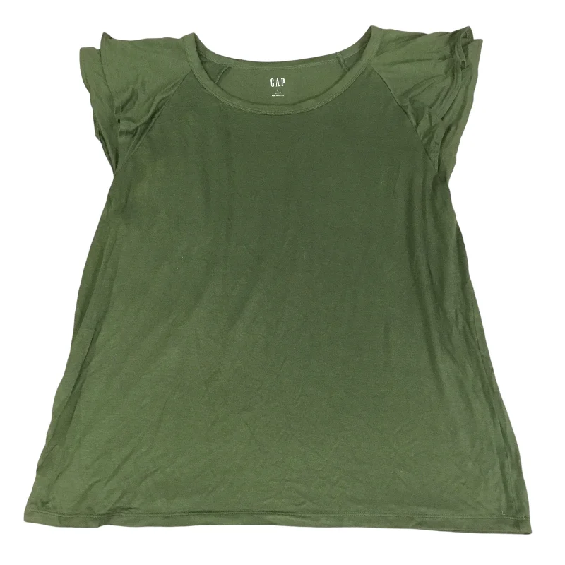 Top Short Sleeve By Gap In Green, Size: L