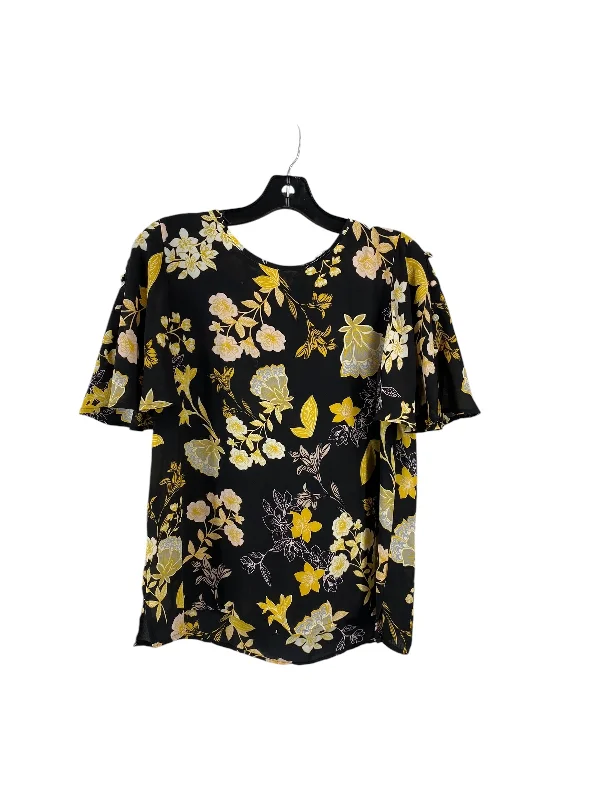 Top Short Sleeve By Loft In Floral Print, Size: S