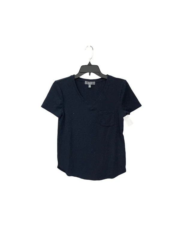 Top Short Sleeve By Marled In Navy, Size: S