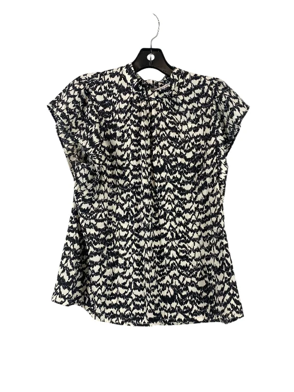 Top Short Sleeve By Nine West In Black, Size: M