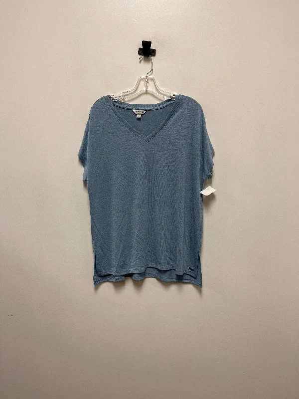 Top Short Sleeve By Orvis In Blue, Size: L