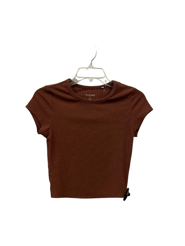 Top Short Sleeve By Pacsun In Brown, Size: Xs