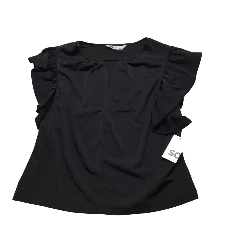 Top Short Sleeve By So In Black, Size: L