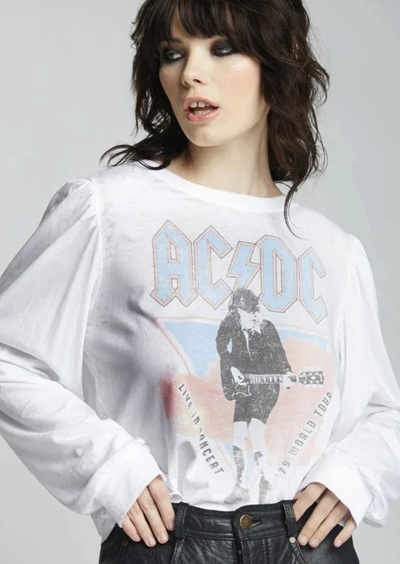 AC/DC 1979 World Tour Puff Sleeve Band Shirt *Online Only*