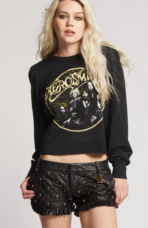 Aerosmith Back In The Saddle Puff Long Sleeve Tee *Online Only*