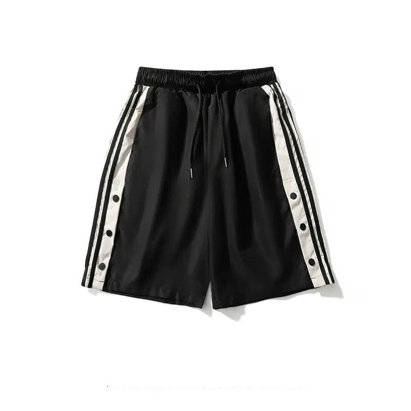 Color Block Track Shorts