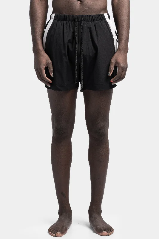 Contrast swim shorts