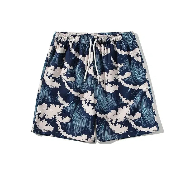 Elastic Waist Beach Shorts