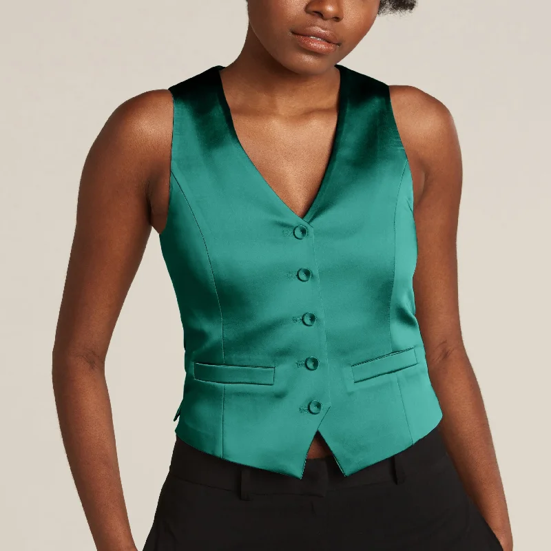 Emerald Green Tuxedo Vest