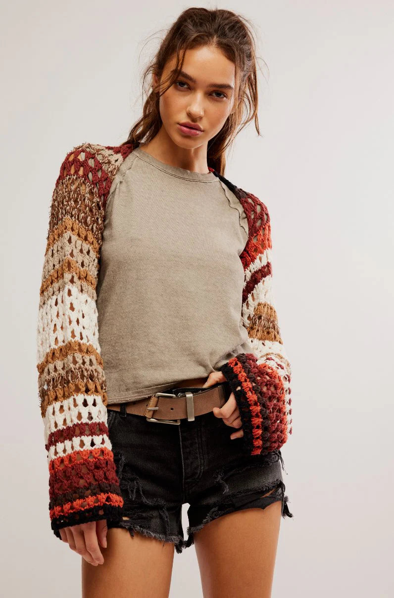 Free People Gia Crochet Shrug