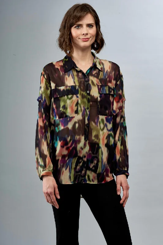 Insight NY Georgette Printed Blouse