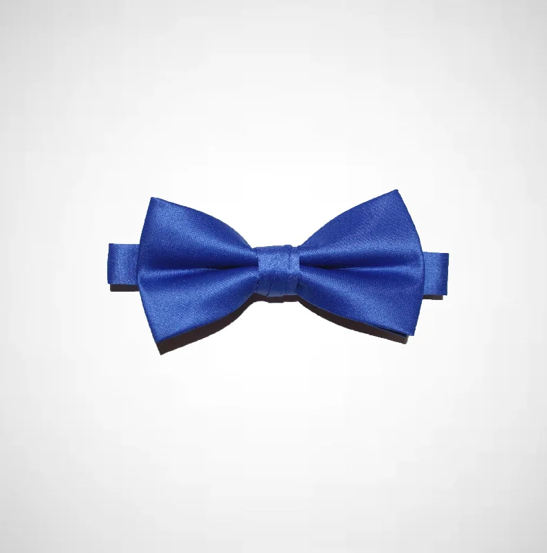 Royal Blue Poly/Satin Bow Tie