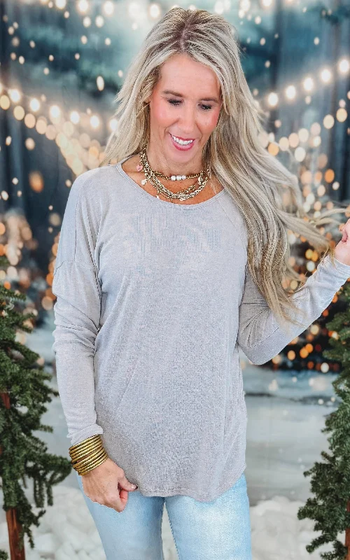 Solid Racerback Layered Long Sleeve Top*DEAL - COUPON EXCLUDED*