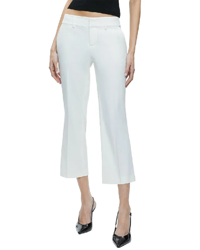 alice + olivia Janis Low-Rise Cropped Flare Pant