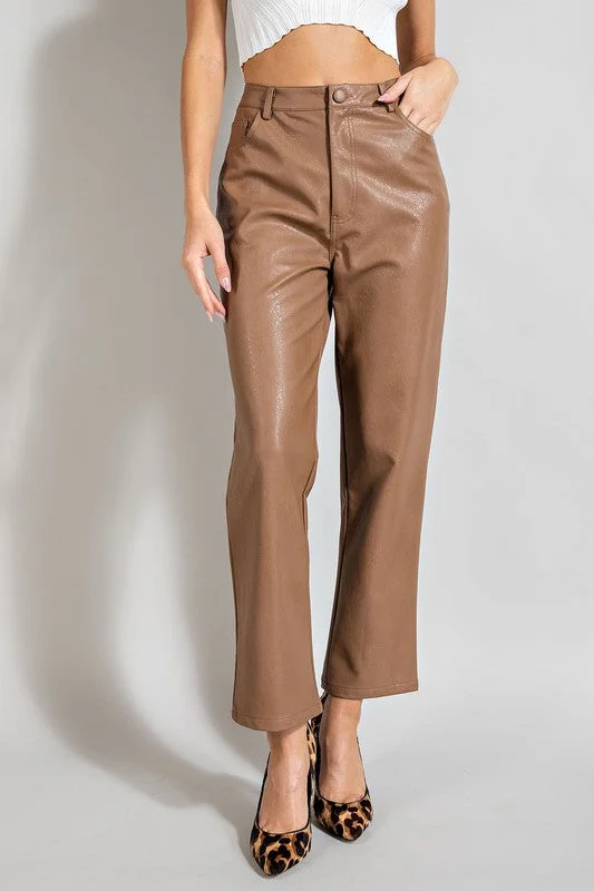 Vegan Leather Sassy Pants - Large - Final Sale