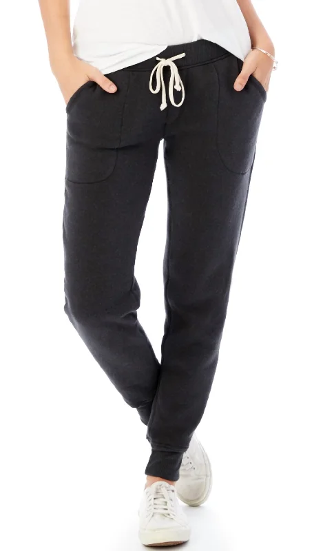 Fleece Jogger Pant In Eco Black