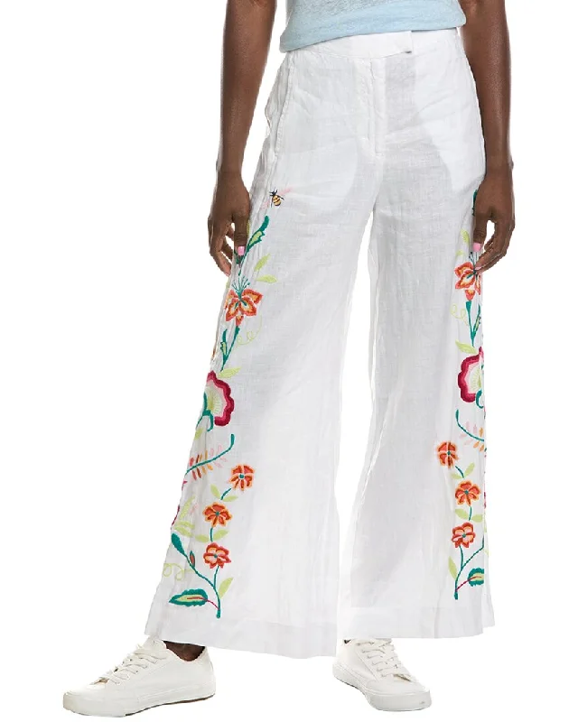 Johnny Was Averi Wide Leg Linen Pant