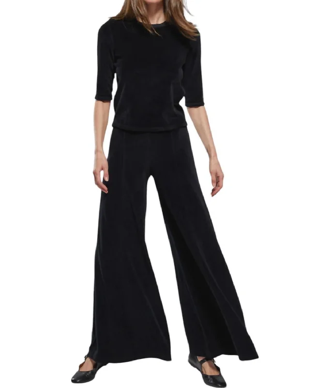 Megalo Palazzo Pants In Black