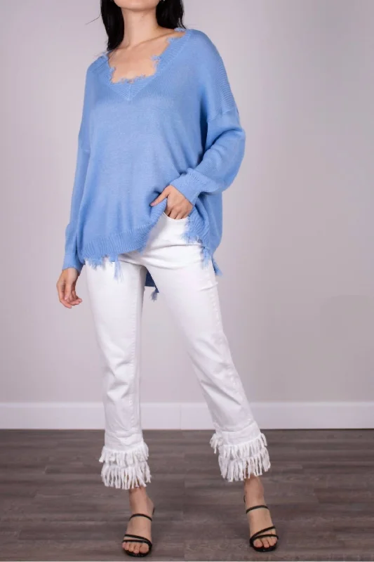 Mid Rise Scarecrow Pant In White