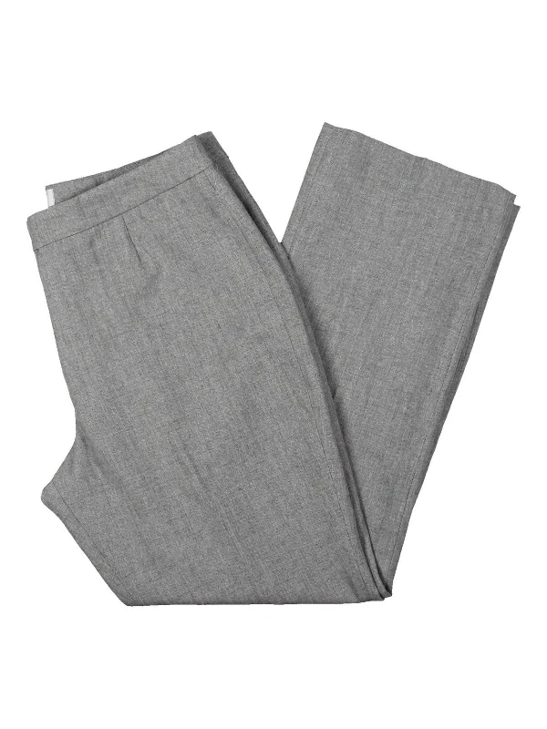 Petites Womens Knit Office Dress Pants