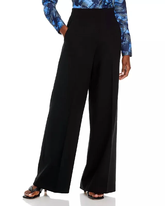 Thames Wide Leg Pants In Black