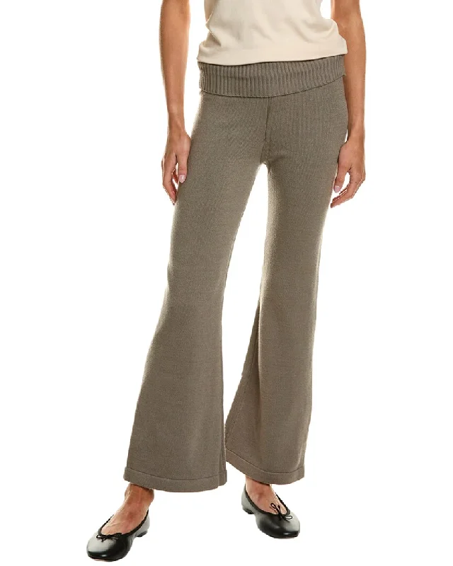 Vintage Havana Slim Fit Knit Fold-Over Flare Pant